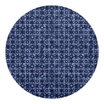 Shibori Floral Pattern Print Round Blanket