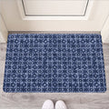 Shibori Floral Pattern Print Rubber Doormat