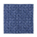 Shibori Floral Pattern Print Silk Bandana