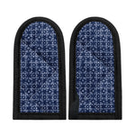 Shibori Floral Pattern Print Skillet Handle Cover