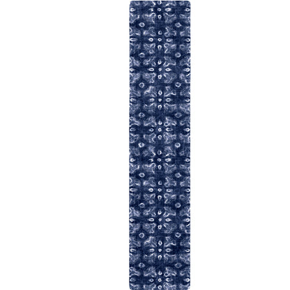 Shibori Floral Pattern Print Table Runner