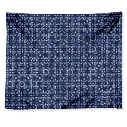 Shibori Floral Pattern Print Tapestry