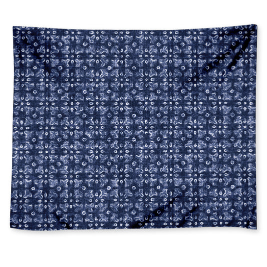 Shibori Floral Pattern Print Tapestry