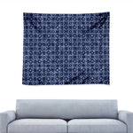 Shibori Floral Pattern Print Tapestry