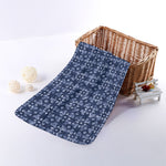 Shibori Floral Pattern Print Towel