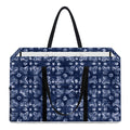 Shibori Floral Pattern Print Utility Tote Bag