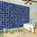 Shibori Floral Pattern Print Wall Sticker