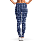 Shibori Floral Pattern Print Women's Leggings