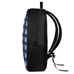Shibori Grid Pattern Print 17 Inch Backpack