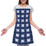 Shibori Grid Pattern Print Adjustable Apron