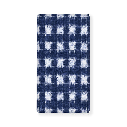 Shibori Grid Pattern Print Baby Crib Sheet