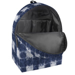 Shibori Grid Pattern Print Backpack
