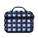 Shibori Grid Pattern Print Briefcase Bible Bag