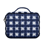 Shibori Grid Pattern Print Briefcase Bible Bag