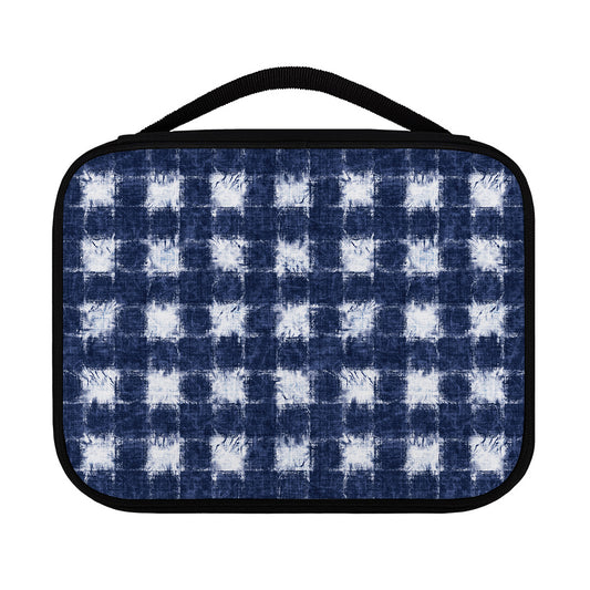 Shibori Grid Pattern Print Classic Bible Case