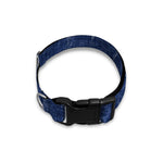 Shibori Grid Pattern Print Dog Collar