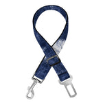 Shibori Grid Pattern Print Dog Seat Belt