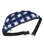 Shibori Grid Pattern Print Fanny Pack