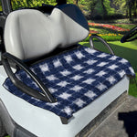 Shibori Grid Pattern Print Golf Cart Seat Cover