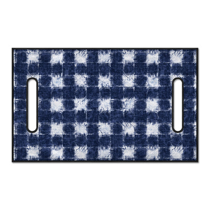 Shibori Grid Pattern Print Golf Cart Seat Cover