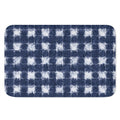 Shibori Grid Pattern Print Indoor Door Mat