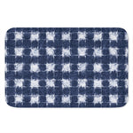 Shibori Grid Pattern Print Indoor Door Mat