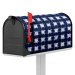Shibori Grid Pattern Print Mailbox Cover