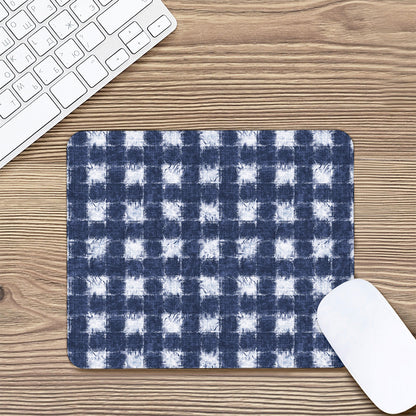 Shibori Grid Pattern Print Mouse Pad
