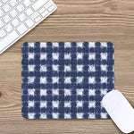 Shibori Grid Pattern Print Mouse Pad