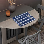 Shibori Grid Pattern Print Placemat
