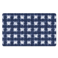 Shibori Grid Pattern Print Polyester Doormat