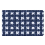 Shibori Grid Pattern Print Polyester Doormat