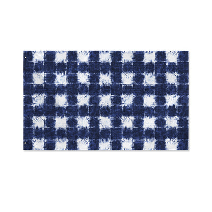 Shibori Grid Pattern Print Polyester Flag