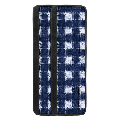 Shibori Grid Pattern Print Refrigerator Handle Covers