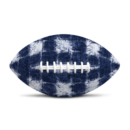 Shibori Grid Pattern Print Rugby Ball