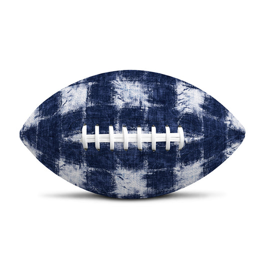 Shibori Grid Pattern Print Rugby Ball