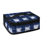 Shibori Grid Pattern Print Small Lunch Bag