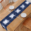 Shibori Grid Pattern Print Table Runner