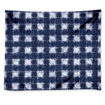 Shibori Grid Pattern Print Tapestry