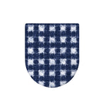 Shibori Grid Pattern Print Toilet Lid Cover