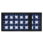 Shibori Grid Pattern Print Trifold Wallet