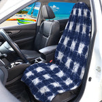 Shibori Grid Pattern Print Waterproof Car Seat Cover