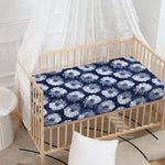 Shibori Motif Pattern Print Baby Crib Sheet