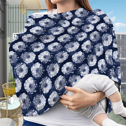 Shibori Motif Pattern Print Baby Seat Cover