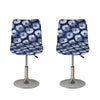 Shibori Motif Pattern Print Bar Stool Covers