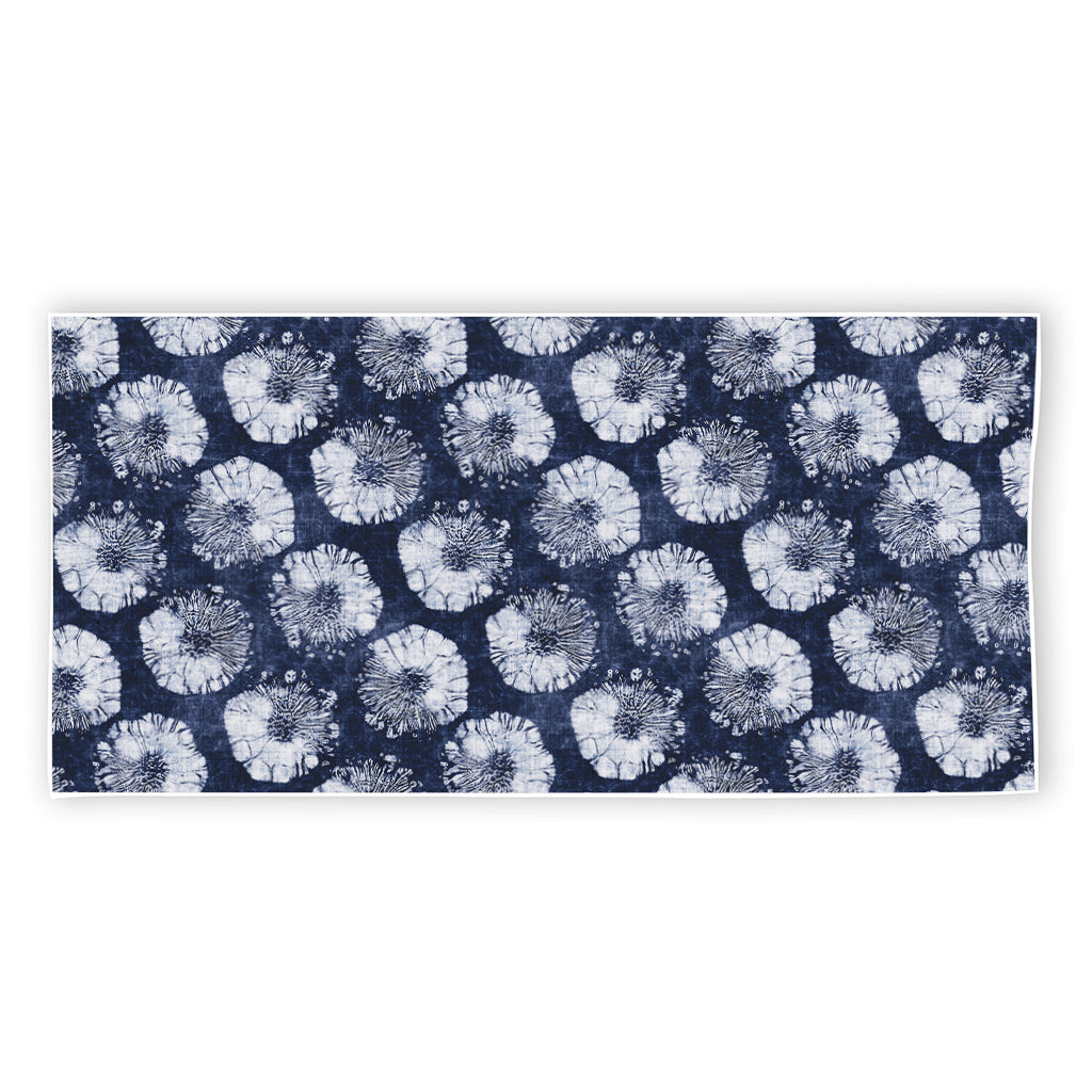 Shibori Motif Pattern Print Beach Towel