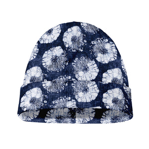 Shibori Motif Pattern Print Beanie