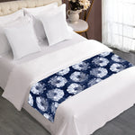 Shibori Motif Pattern Print Bed Runner