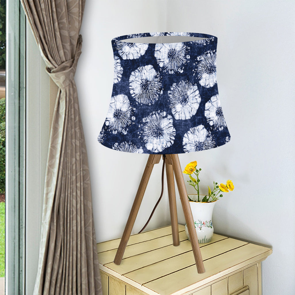 Shibori Motif Pattern Print Bell Lamp Shade