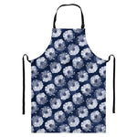 Shibori Motif Pattern Print Bib Apron With Pocket